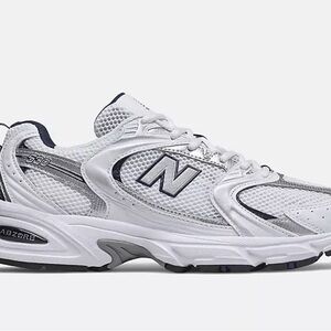 New Balance Unisex White and Gray Sneakers